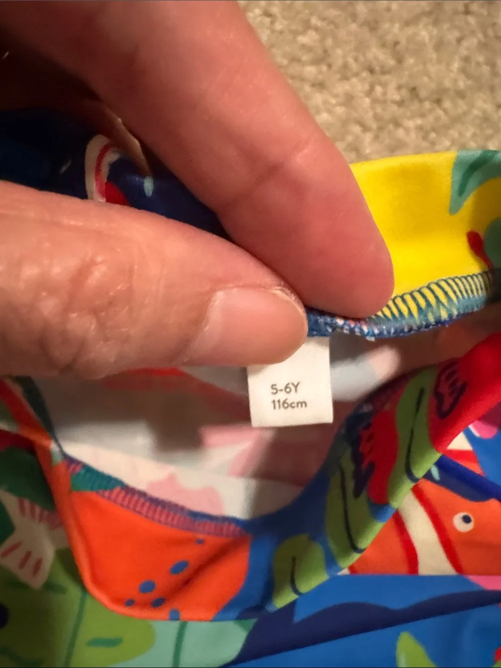 Boden Coral Reef Long Sleeve Rash Guard Multocolor Beach UPF Vacation 5-6 Year